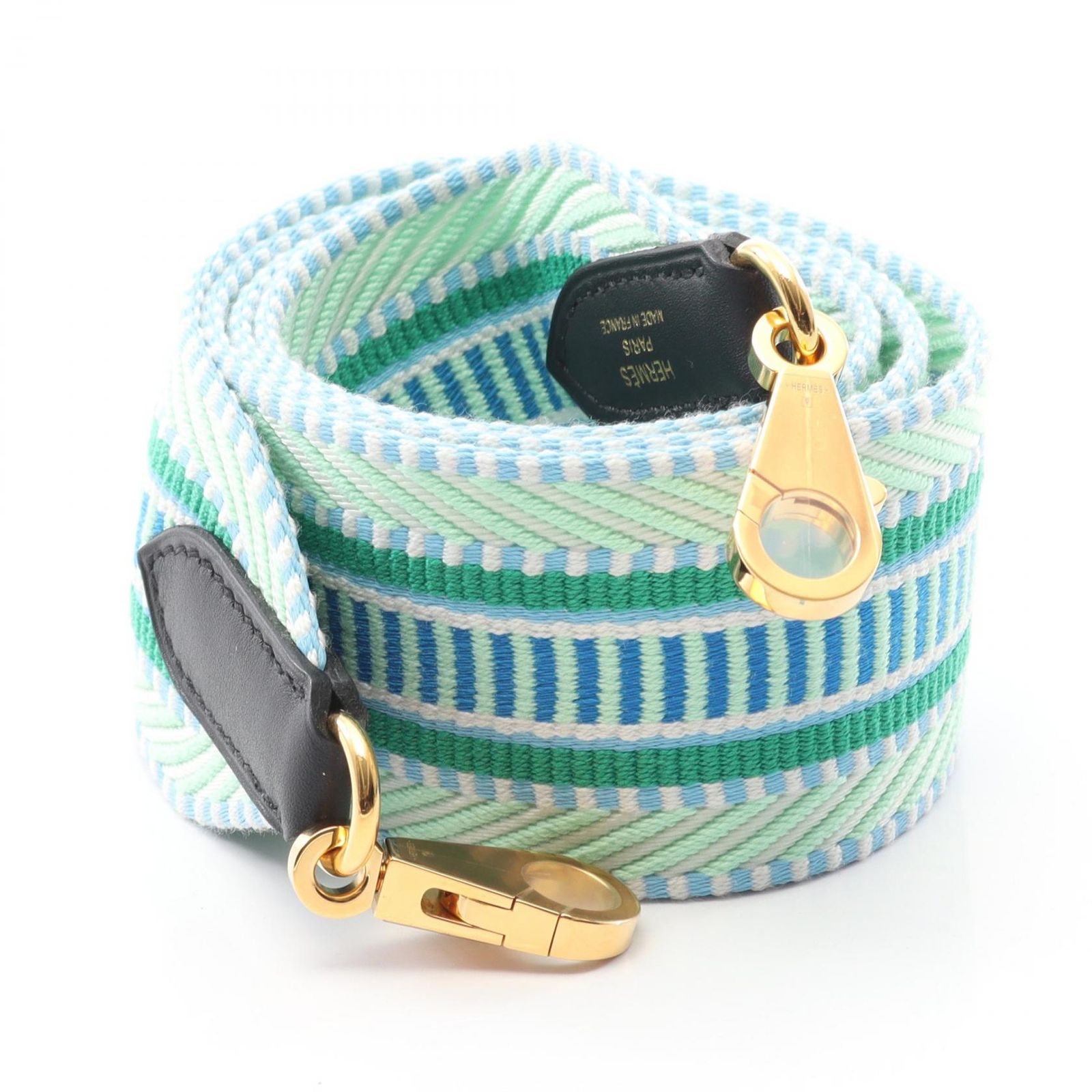 エルメス HERMES ショルダーストラップ バンドリエール サングル カヴァル キャンバス レザー ショルダーストラップ レディース ♥