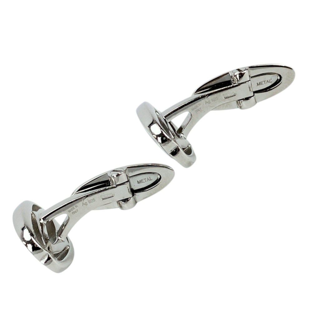 ■美品■　カルティエ トリニティ ダブルC カフス ビジネス 仕事 SV925 シルバー 【390586】3 □美品□ カルティエ トリニティ ダブルC カフス ビジネス 仕事 SV925