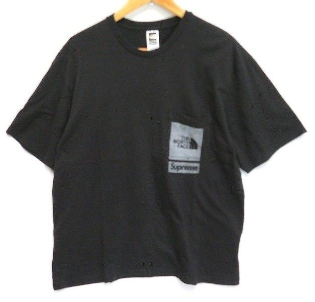 s24g-635x【中古】Supreme ｼｭﾌﾟﾘｰﾑ23SSTNF Printed Pocket TeeBlack/MediumTシャツ