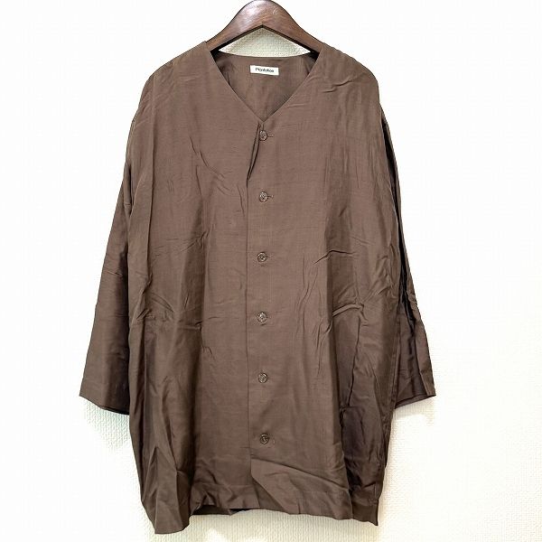 Plantation プランテーション チュニック M anc 茶系 シャツ