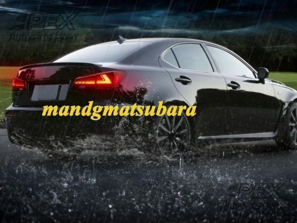 レクサス IS250 IS300 IS350 ISF 2006-2012 レッド カースタイリングテールライト 流れる テールランプ 左右セット FFCRYSTALESIA_COM