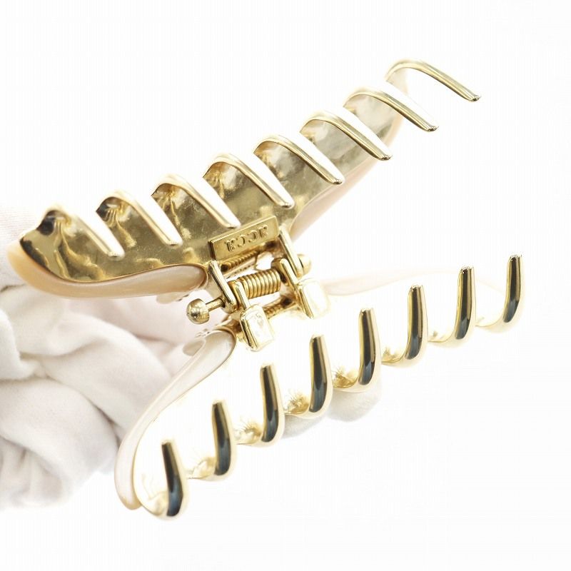 アッカ acca ヘアクリップ ヘアアクセサリー ラインストーン ベージュ