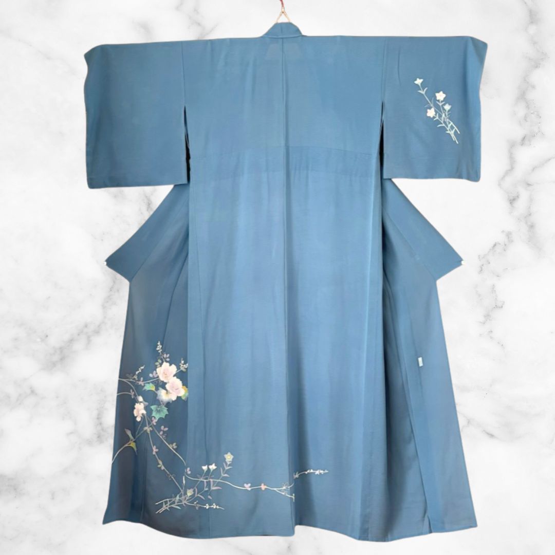 美品 しつけ糸付き 夏物 絽 訪問着 落款入り 作家物 トール