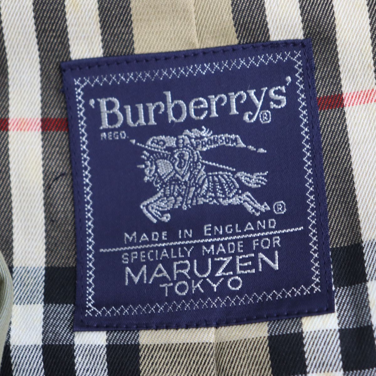 美品◇Burberrys バーバリー 丸善 ヴィンテージ 裏地ノバチェック柄