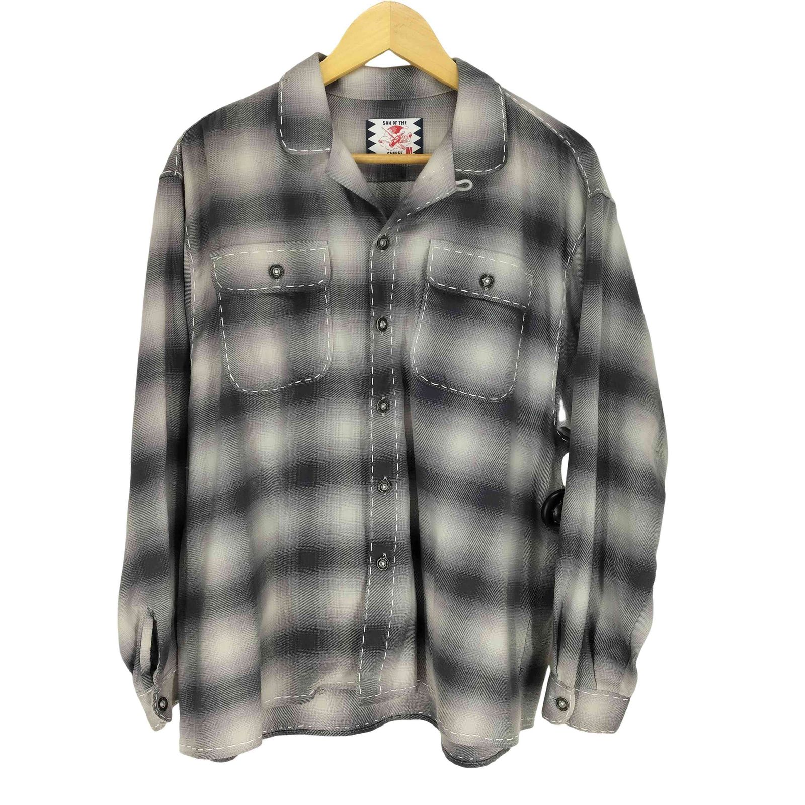 サノバチーズ SON OF THE CHEESE 23SS Stitch Ombre Shirt メンズ JPN：M - メルカリ