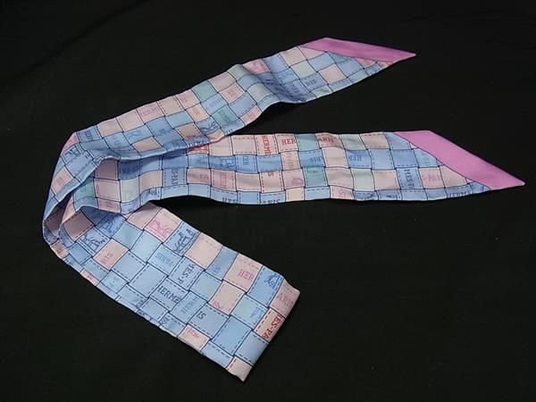 HERMES エルメス リボンスカーフ ツイリー ボルデュック