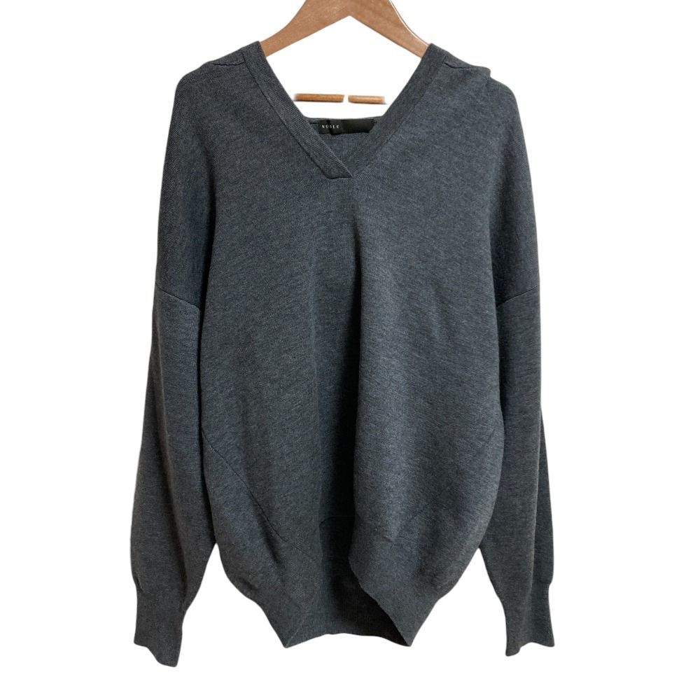 美品 24AW NOBLE ノーブル 接結タック編みフードプルオーバー ニット