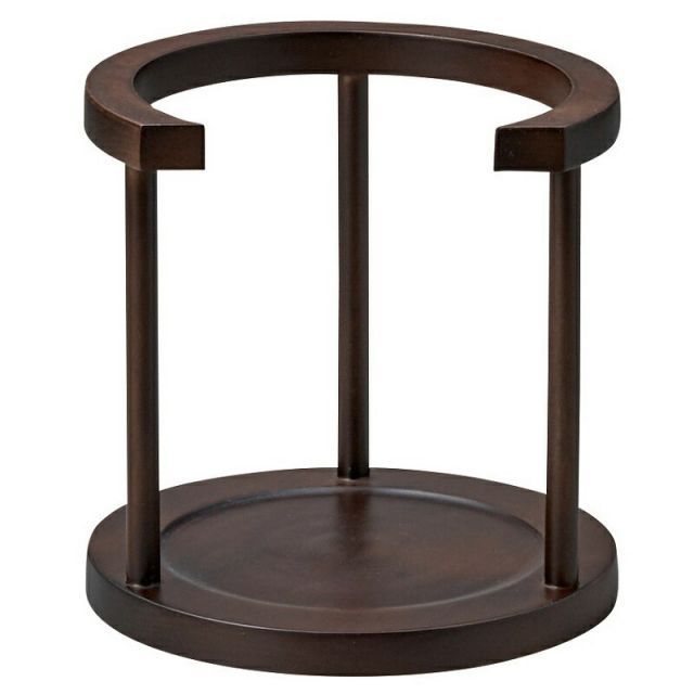 盆提灯 岐阜提灯 飾り台 花台 大 ウォールナット調 高さ16cm (P22)(23002)