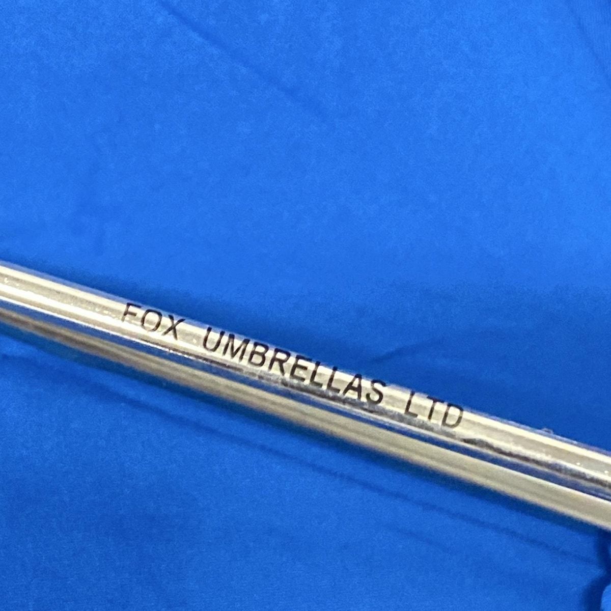 FOX UMBRELLAS フォックスアンブレラ 折りたたみ傘 - 黒×ブルー×マルチ
