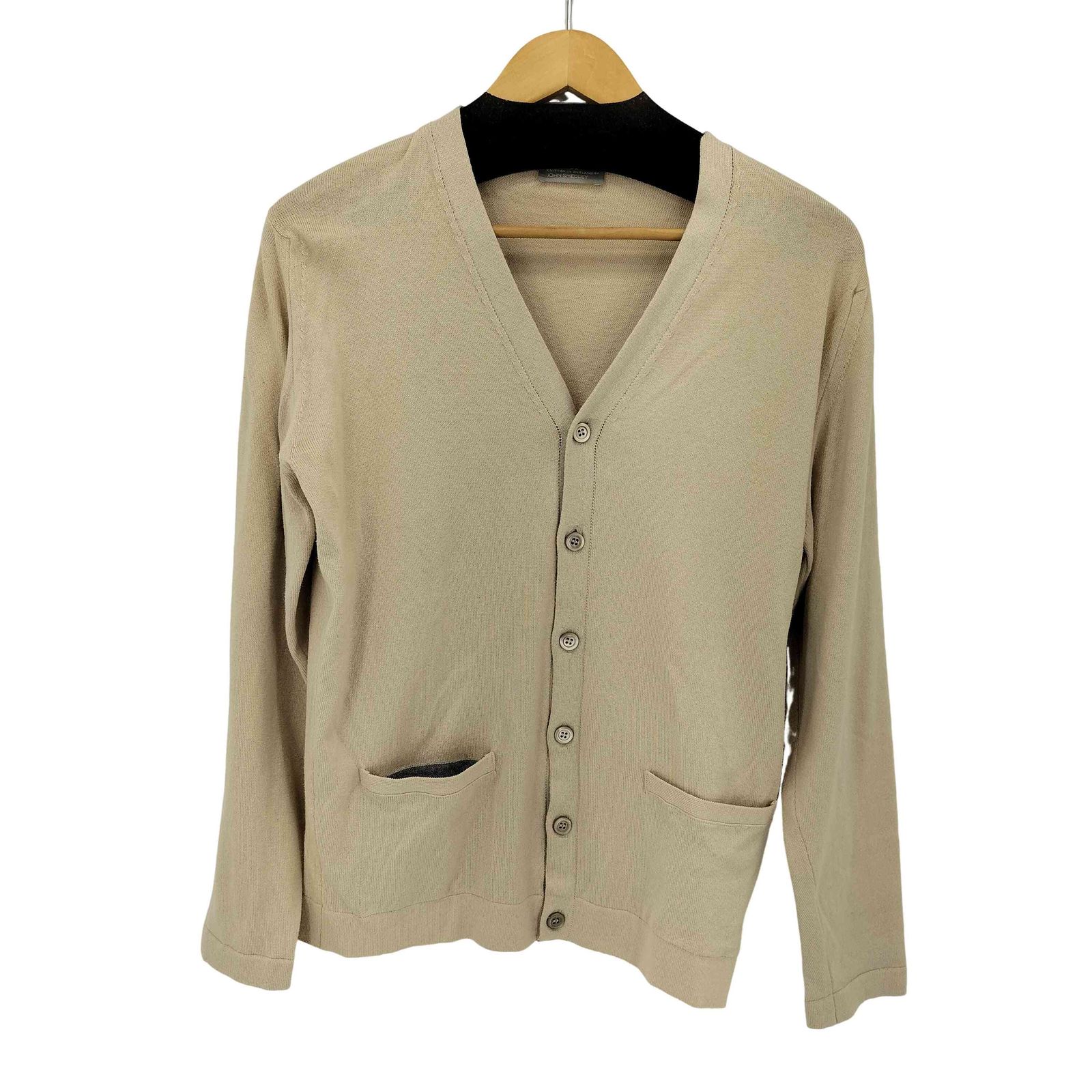 ★最終★値下げしました★MARGARET HOWELL Vネックカーディガン★ MARGARET HOWELL - 2019 美品マーガレットハウエル☆RIB COLLAR V