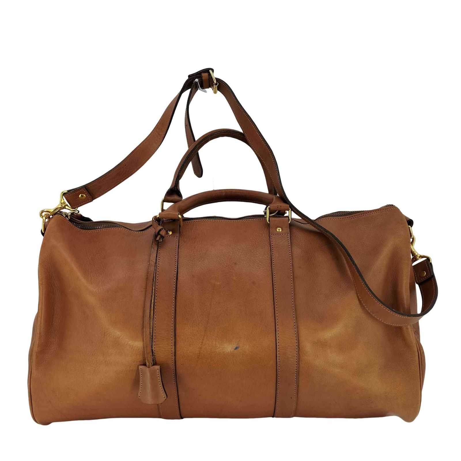 ユーズドフルギ USED古着 CASTING 本革 レザー ボストンバッグ メンズ 表記無