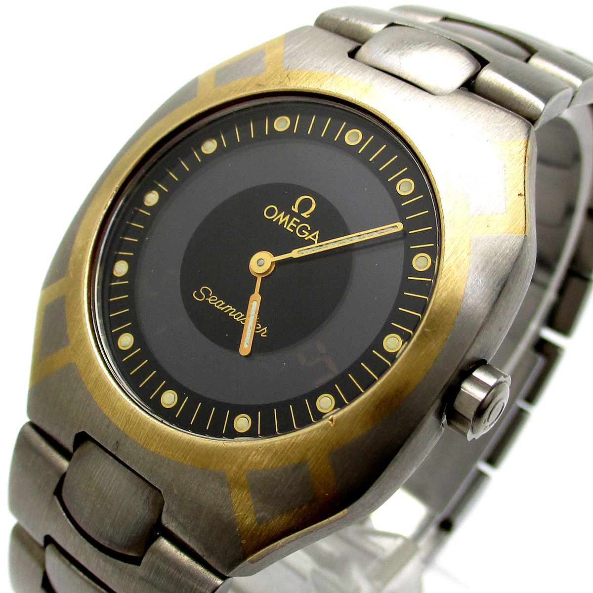 OMEGA オメガ シーマスター ポラリス チタン/K18 メンズ - 腕時計