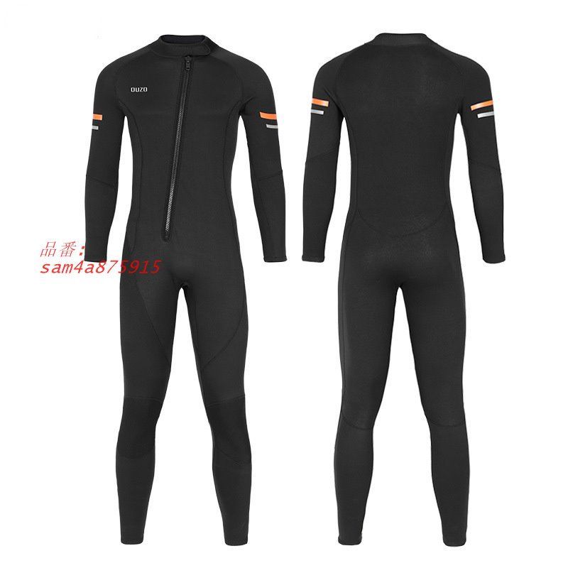 フロントジップ フルスーツ メンズ 1.5 MM ウェットスーツ マリンスポーツウエア ネオプレーン 日焼け対策 保温 ダイビング サーフィン am 4 a 875915