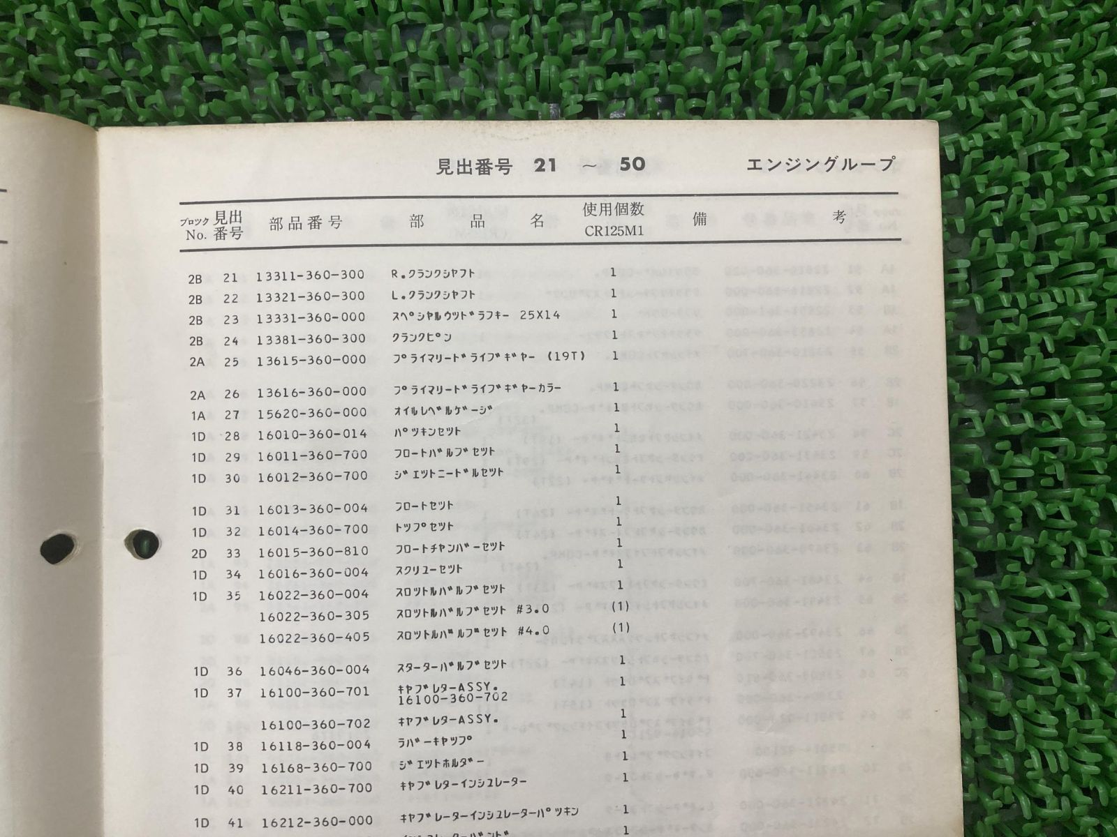 専用です エルシノア パーツリスト 1版 ホンダ 正規 中古 バイク 整備書 CR125M1