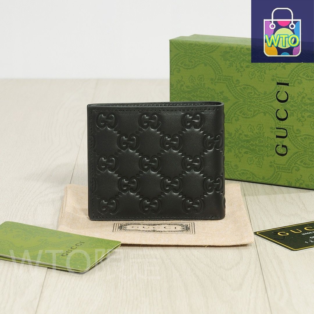  今日 Gucci グッチ メンズショート二つ折り財布 牛皮使用 シンプルで 感溢れる 財布 キッズファッション小物