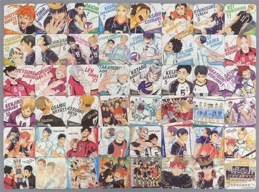 全45種セット+BOX特典ハイキュー!!アートコースタージャンプフェスタ2018 ハイキュー！！』アートコースター 「FUN！！」 全種セット