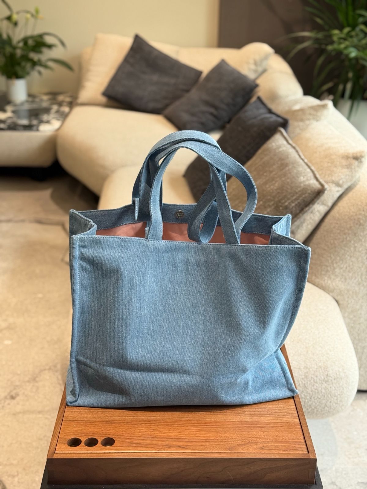 【Acne Studios】国内発送★デニムトートバック 今日特価】Acne Denim Tote Bag アクネ デニム トートバッグ-WTO