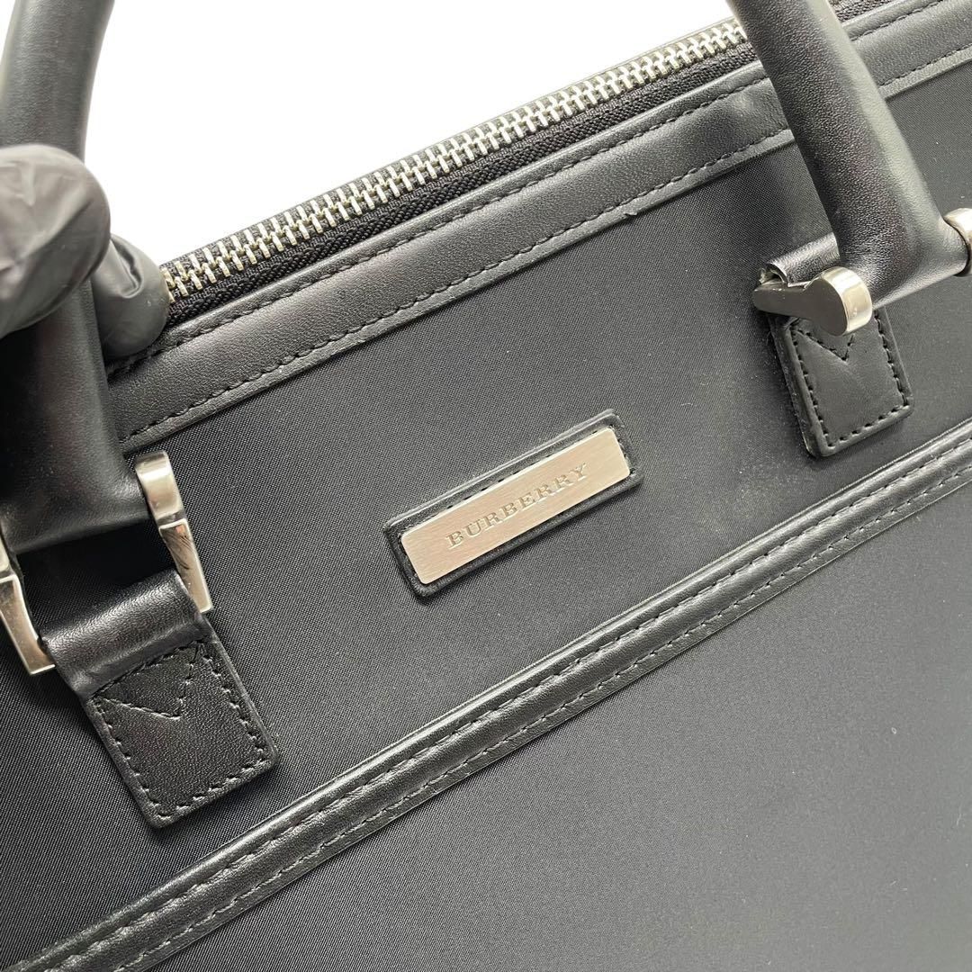 極美品 Burberry 2way ブリーフケース ビジネスバッグ ブラック 極美品 Burberry 2way ブリーフケース ビジネスバッグ ブラック