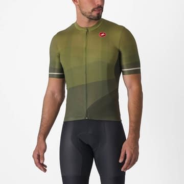 新品・タグ付 CASTELLI(カステリ)ORIZZONTE JERSEY 4524011-309 DEEP GREEN/SAGE-SILVER MOON（現品限り）特価品(#00662533)