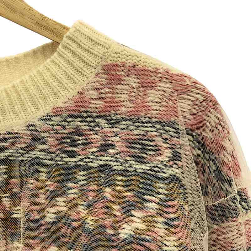 Chika Kisada / チカキサダ | TULLE KNIT PULL OVER チュール ニット