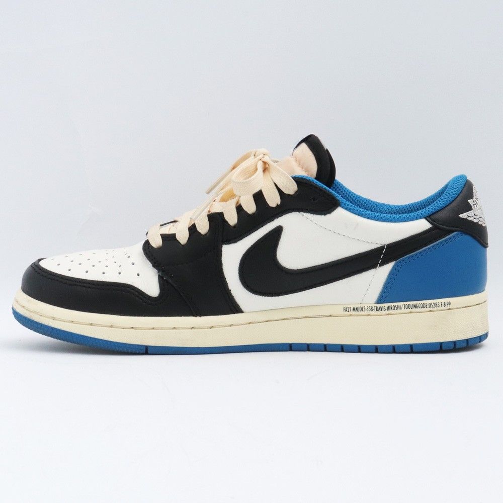 安心鑑定TRAVISSCOTT fragment 24cm REAL VS FAKE! NIKE X FRAGMENT X TRAVIS JORDAN 1 LOW