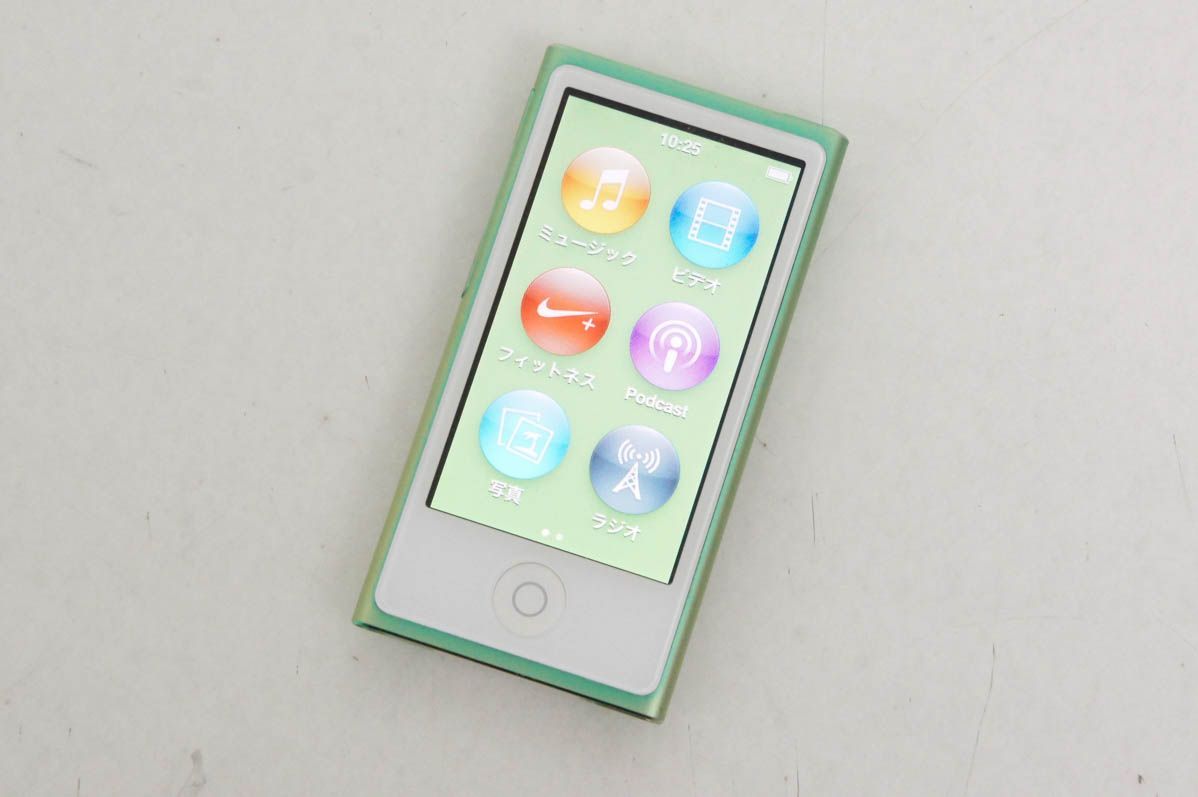 C Appleアップル 第7世代 iPod nano 16GB グリーン MD478J
