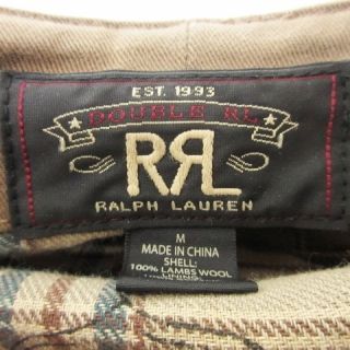 ダブルアールエル RRL ツイード キャスケット 帽子 総柄 Mサイズ