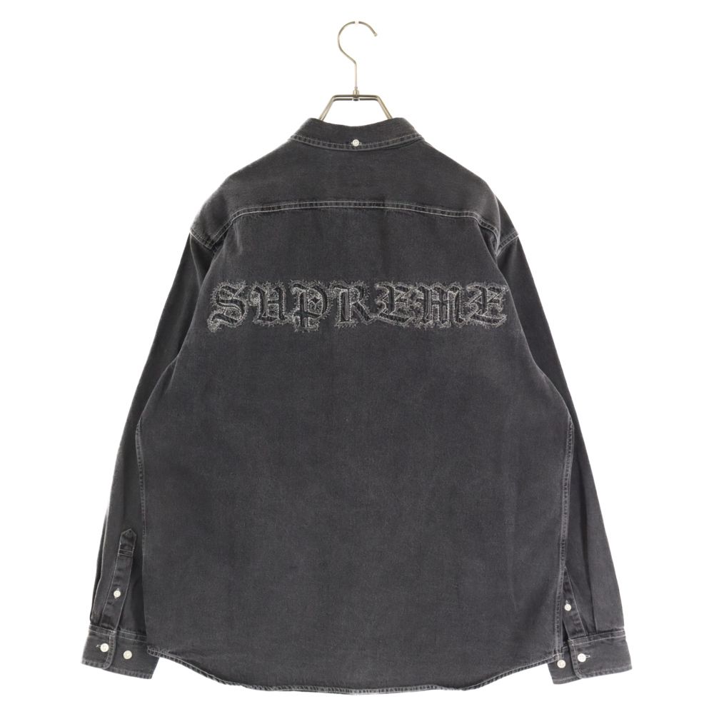 SUPREME (シュプリーム) 21AW Applique Denim Shirt ロゴアップリケ