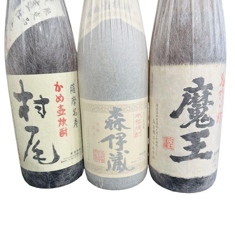 焼酎まとめ売り3本 3Mセット 森伊蔵 × 魔王 × 村尾 1800ml 25度 森伊蔵酒造・白玉醸造・村尾酒造 【新品未開栓品】  42409K280-286 - メルカリ