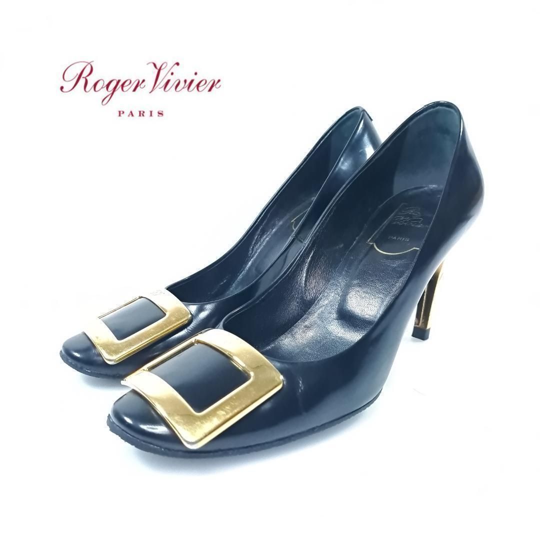 Roger Vivier ロジェヴィヴィエ パンプス ゴールドヒール Roger Vivier ロジェヴィヴィエ パンプス ゴールドヒール