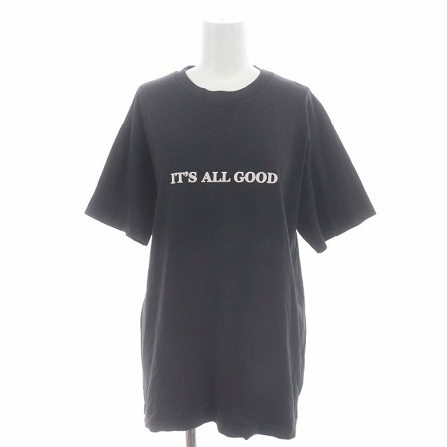 エーピーストゥディオ AP STUDIO アパルトモン × イズム ISM It All Good Tシャツ カットソー 半袖 バックプリント  オーバーサイズ 黒 白 ブラック ホワイト /ES ■OS