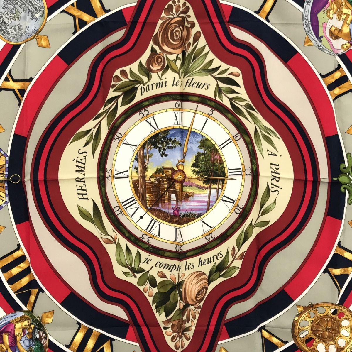 HREMES エルメス カレ スカーフ je compte les heures HREMES エルメス カレ スカーフ je compte les heures HREMES エルメス