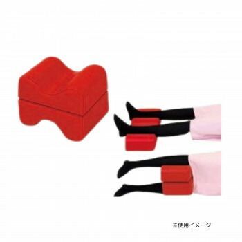 高田ベッド製作所 レッグイージー 足置きマクラ クッション レッド TB-77C-164