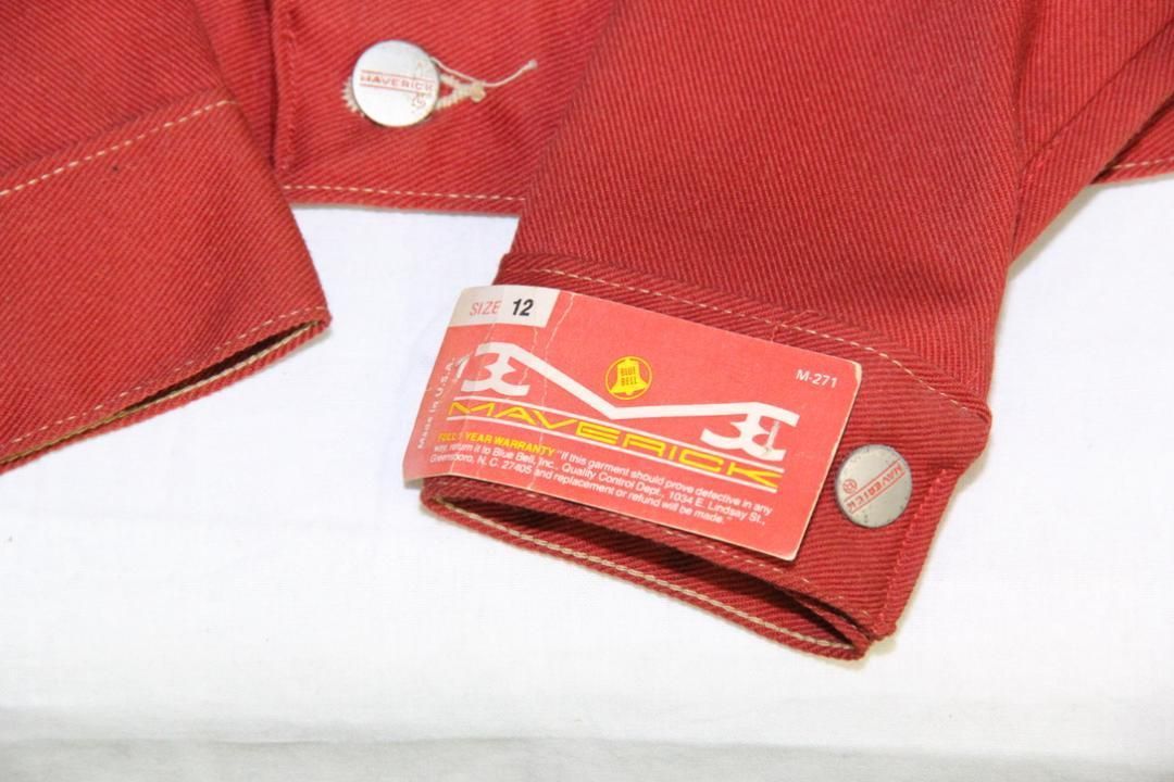 送料無料 こども服：新品レア ヴィンテージMAVERICKカラーGジャン 