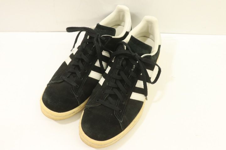 【中古】 adidas メンズスニーカー 27cm CAMPUS 80s adidas 27cm 黒 ブラック ロゴ