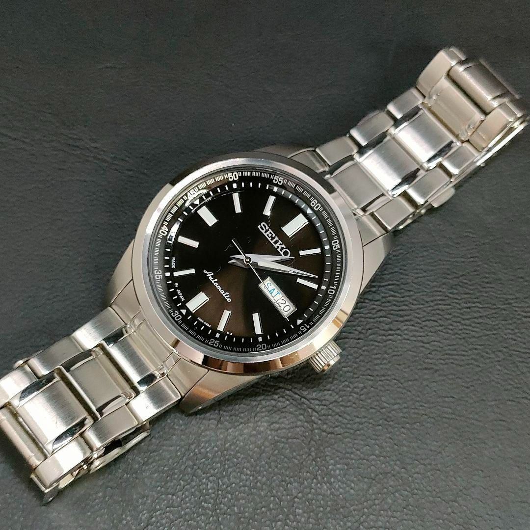 極美品 稼働品 SEIKO セイコー メカニカル ブラック シルバー 自動巻き オートマチック ラウンド ステンレス メンズ 腕時計 4R36‐05Z0  - メルカリ