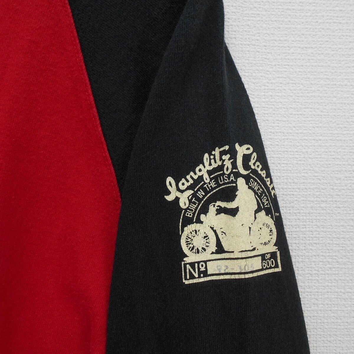 ラングリッツレザーズ　ラグランスリーブTシャツ（7分） A [BBT-A] 600枚限定00\u0027S ラングリッツレザーTシャツ カナダ製ラグランT 5分袖