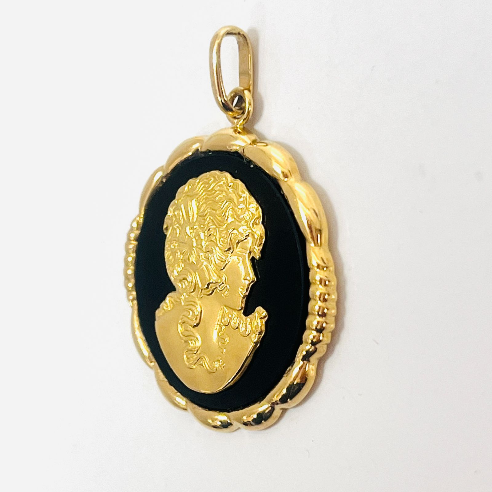 ペンダントトップ　k18金　オニキス 楽天市場】オニキス ペンダント トップ K18イエローゴールド