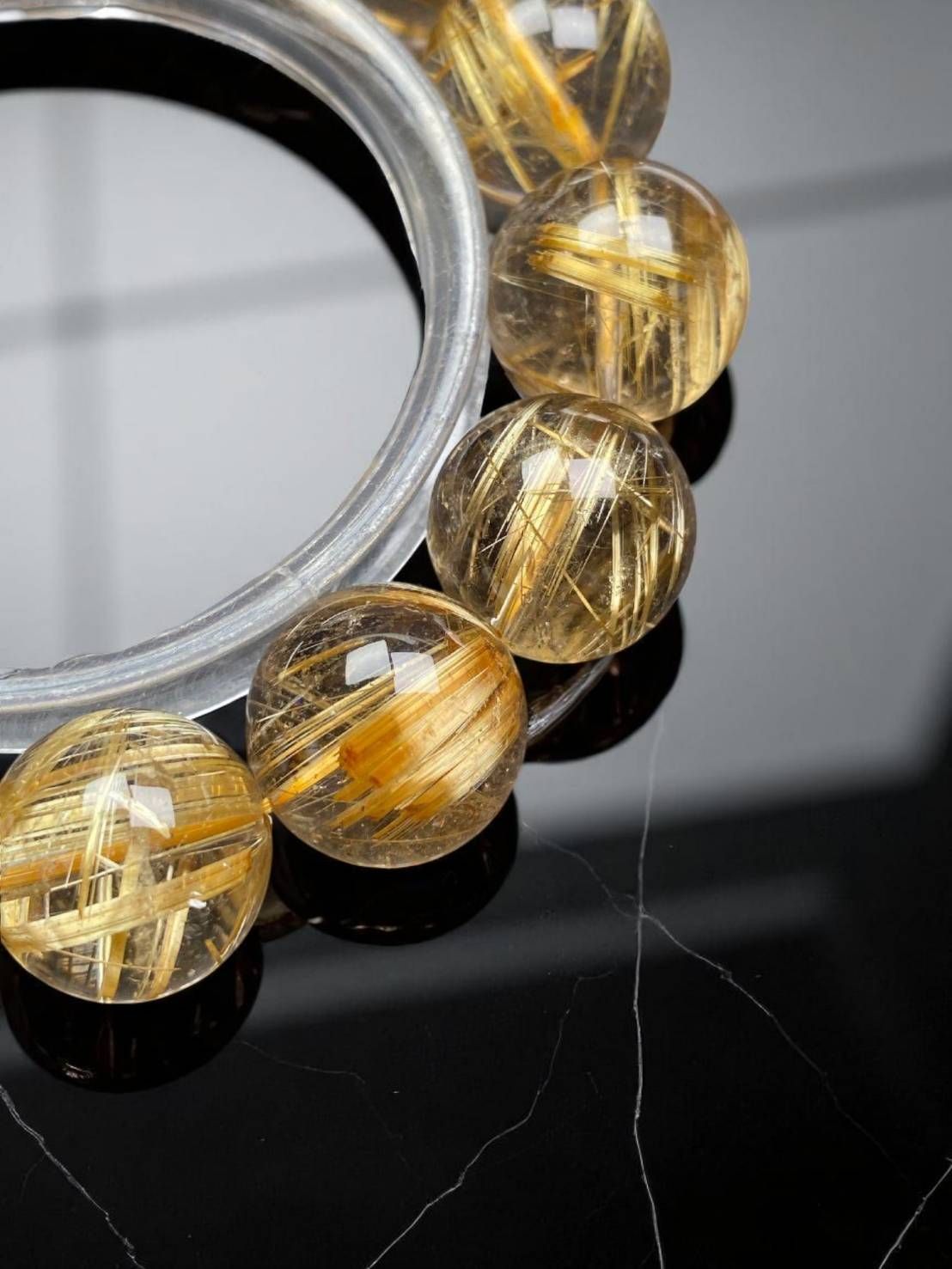 w8K7j23]式神入りタイチンルチル最強の金運・幸運・守護石約17㍉超極品 w8K7j23]式神入りタイチンルチル最強の金運・幸運・守護石約17㍉超極品