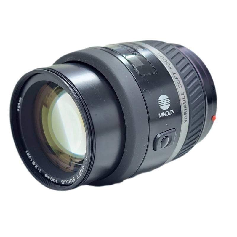 MINOLTA ミノルタ 単焦点レンズ レンズのみ AF SOFT FOCUS 100mm F2.8 32 ブラック 動作未 |ジャンク品 22509R53