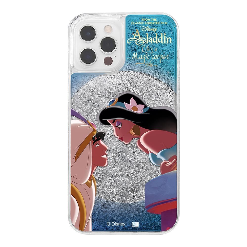 【特価商品】/ 12 12 Pro / iPhone 『ディズニーキャラクター』/ラメ イングレム グリッターケース/アラジンとジャスミン