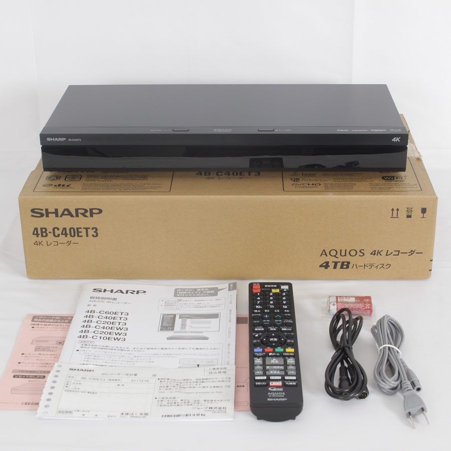 SHARP Blu-rayレコーダー4B-C60ET3