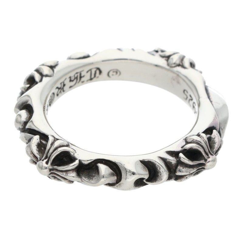 【新品】クロムハーツ SBT BAND/SBTバンドシルバーリングメンズ 17号 CHROME HEARTS】クロムハーツ SBTバンドリング シルバー925 23号