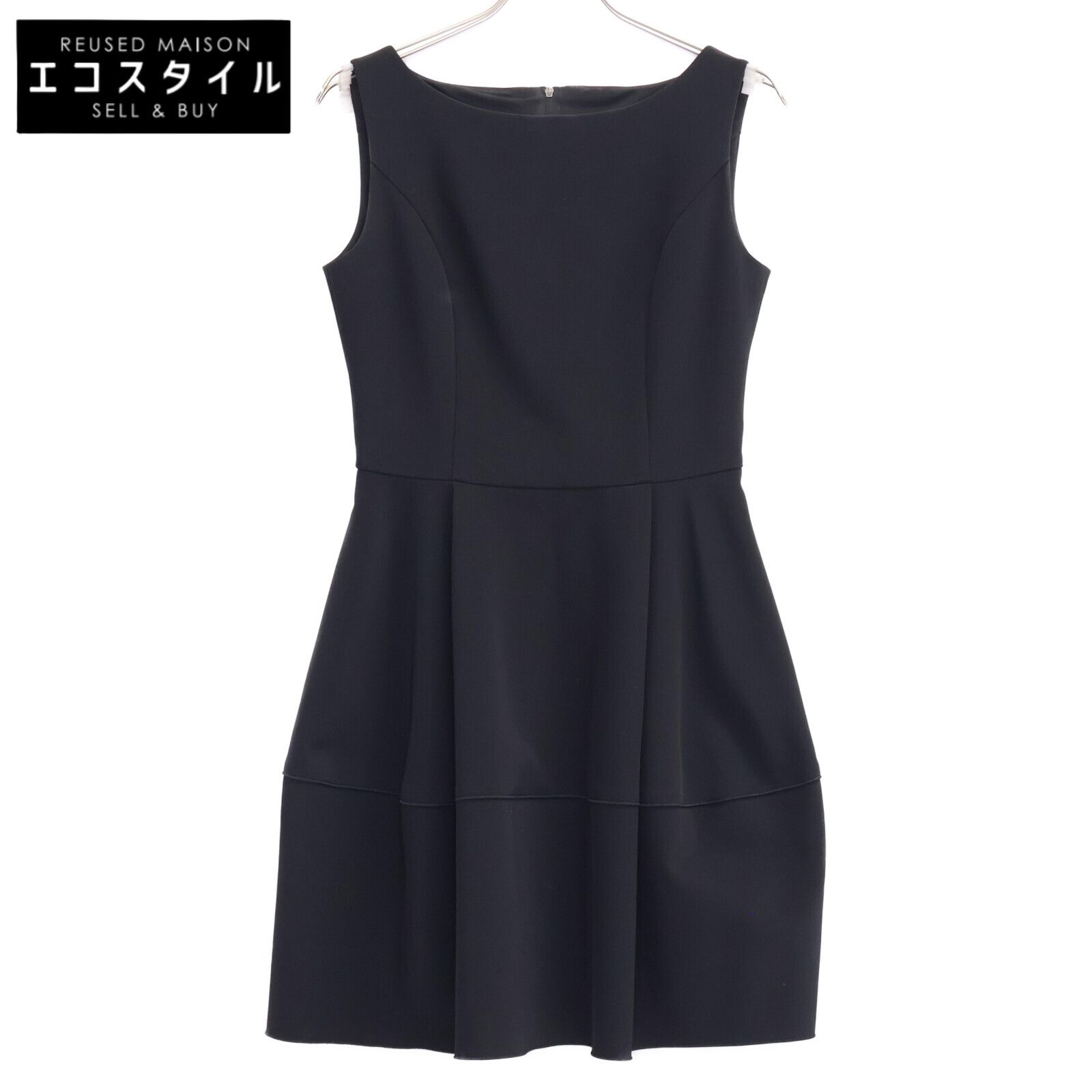 FOXEY NEW YORK フォクシーニューヨーク ブラック 35346 バロン ノースリーブワンピース 40