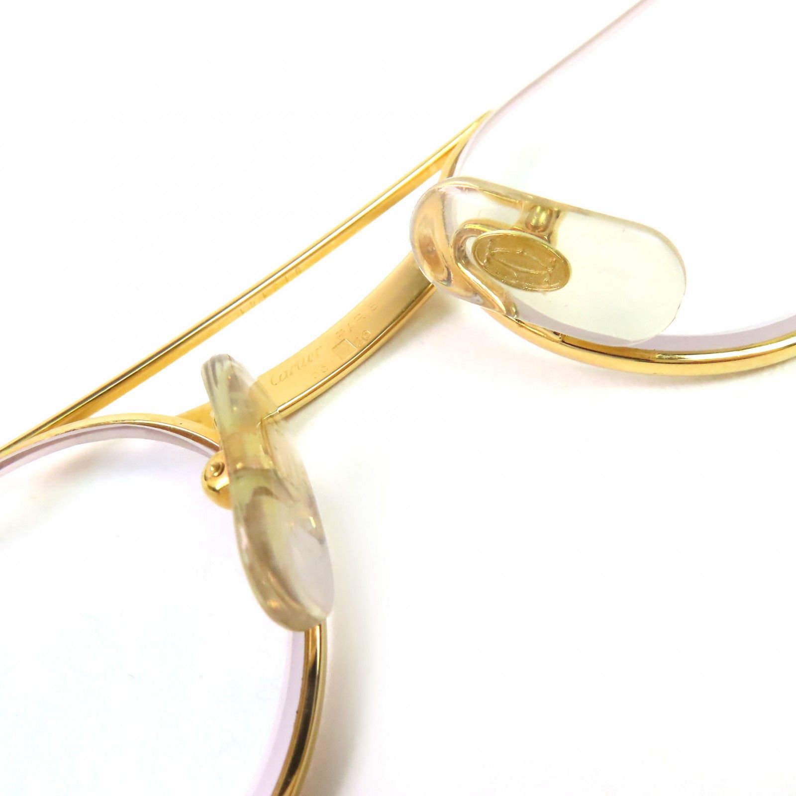 美品△Cartier カルティエ トリニティ ツーポイント メガネ 眼鏡 アイ