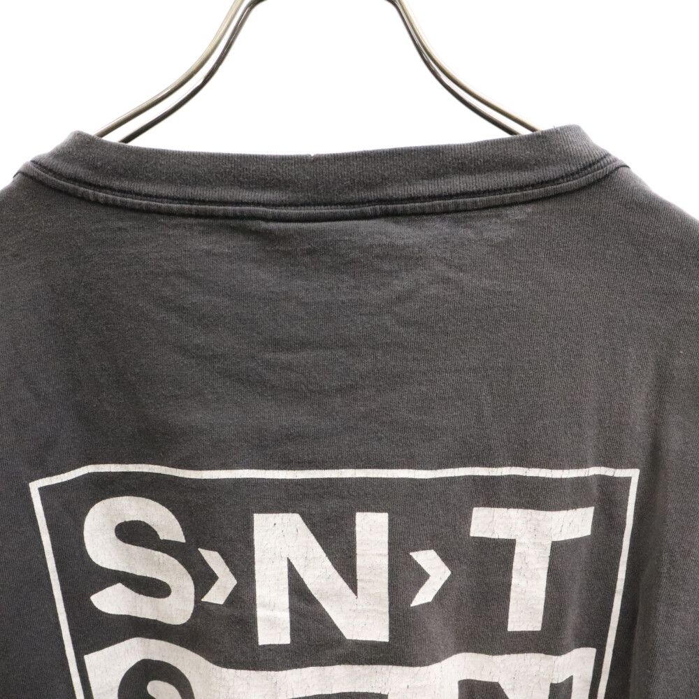 SAINT MICHAEL Tシャツ ヴィンテージ加工 セントマイケル SAINT MICHAEL (セントマイケル) 23AW ヴィンテージ加工SNTプリント