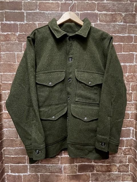 FILSON Double Mackinaw Wool Cruiser Jacket フィルソン ダブル マッキーノ ウール クルーザー ジャケット  オリーブ カーキ グリーン サイズ40 - メルカリ