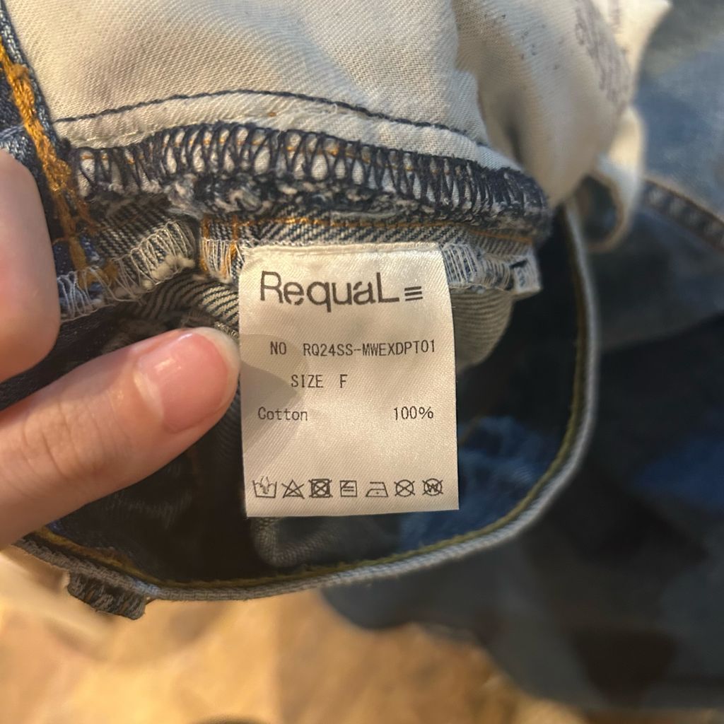 RequaL リコール 24SS Remake Wide Pants ワイドデニム RQ24SS