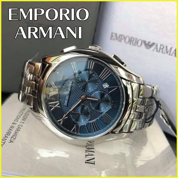 新品未使用】エンポリオアルマーニ メンズ腕時計 シルバー AR1787 