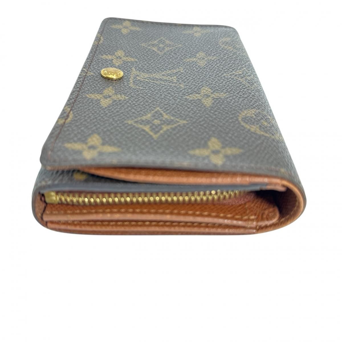 ルイヴィトン モノグラム ポルトモネビエ トレゾール 二つ折り財布 L